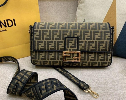 FENDI(フェンディ)ズッカ バケットミニ2WAYチェーンショルダーバッグ ミニトートバッグ ブラウン レディース 8BS017