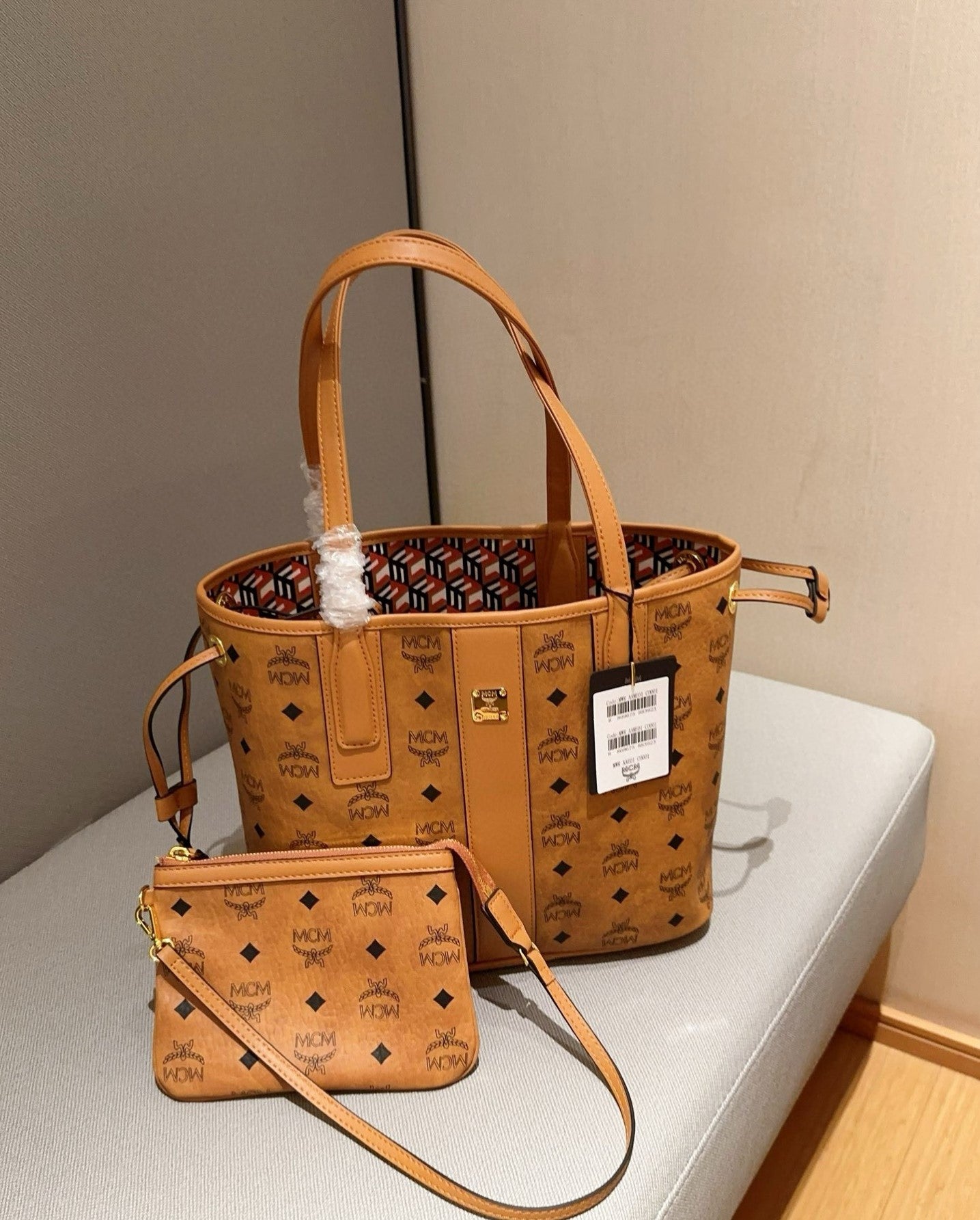 mcm   2点セット.  バッグ  ,財布